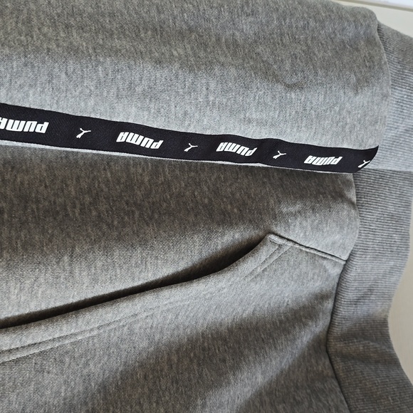 PUMA BRAND SIGNATURE MENS BIG AND TALL GRAY ZIPPERED HOODIE JACKET SIZE XXL - Picture 3 of 13